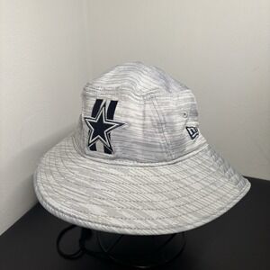 NFL Dallas Cowboys New Era Bucket Hat Adjustable Drawstring Size Medium/Large